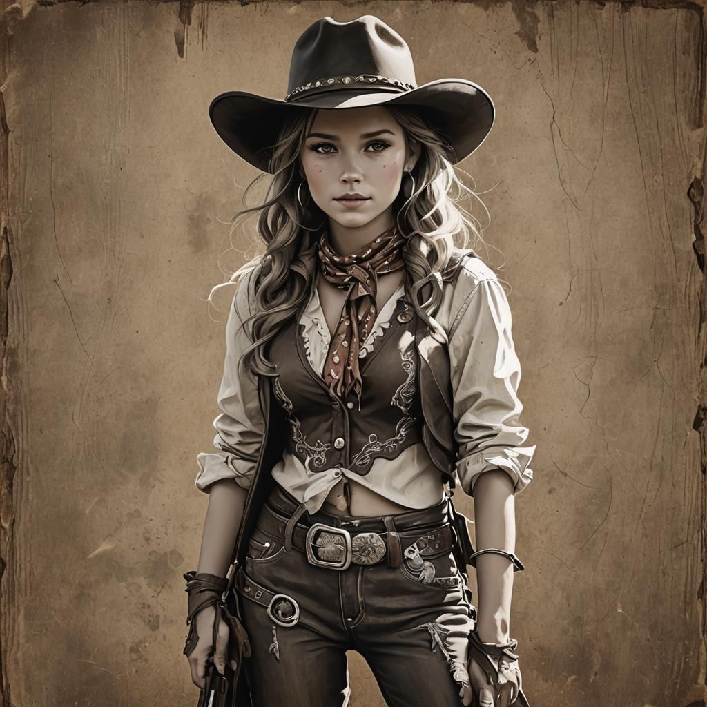 Cowboy Girl Portrait
