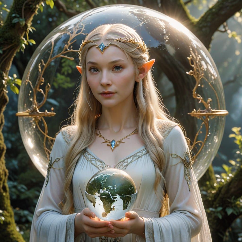 Galadriel with Globe, Elven Character