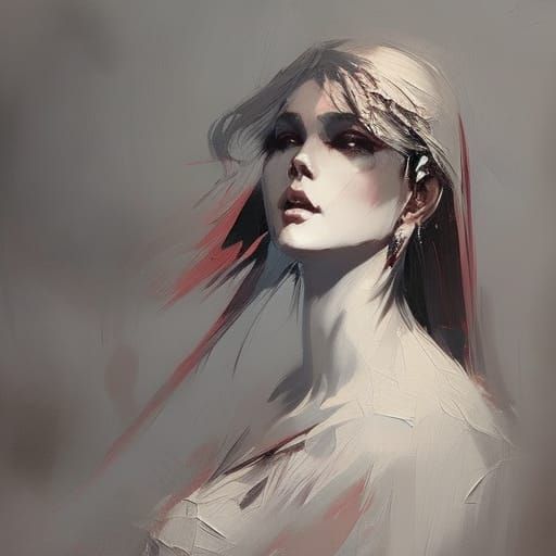 Beatrice from Dante's Paradise in Speedpaint Style