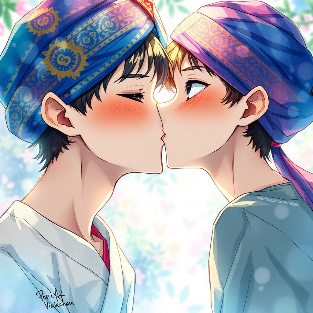 Boys in Love: A Kiss in Anime Style
