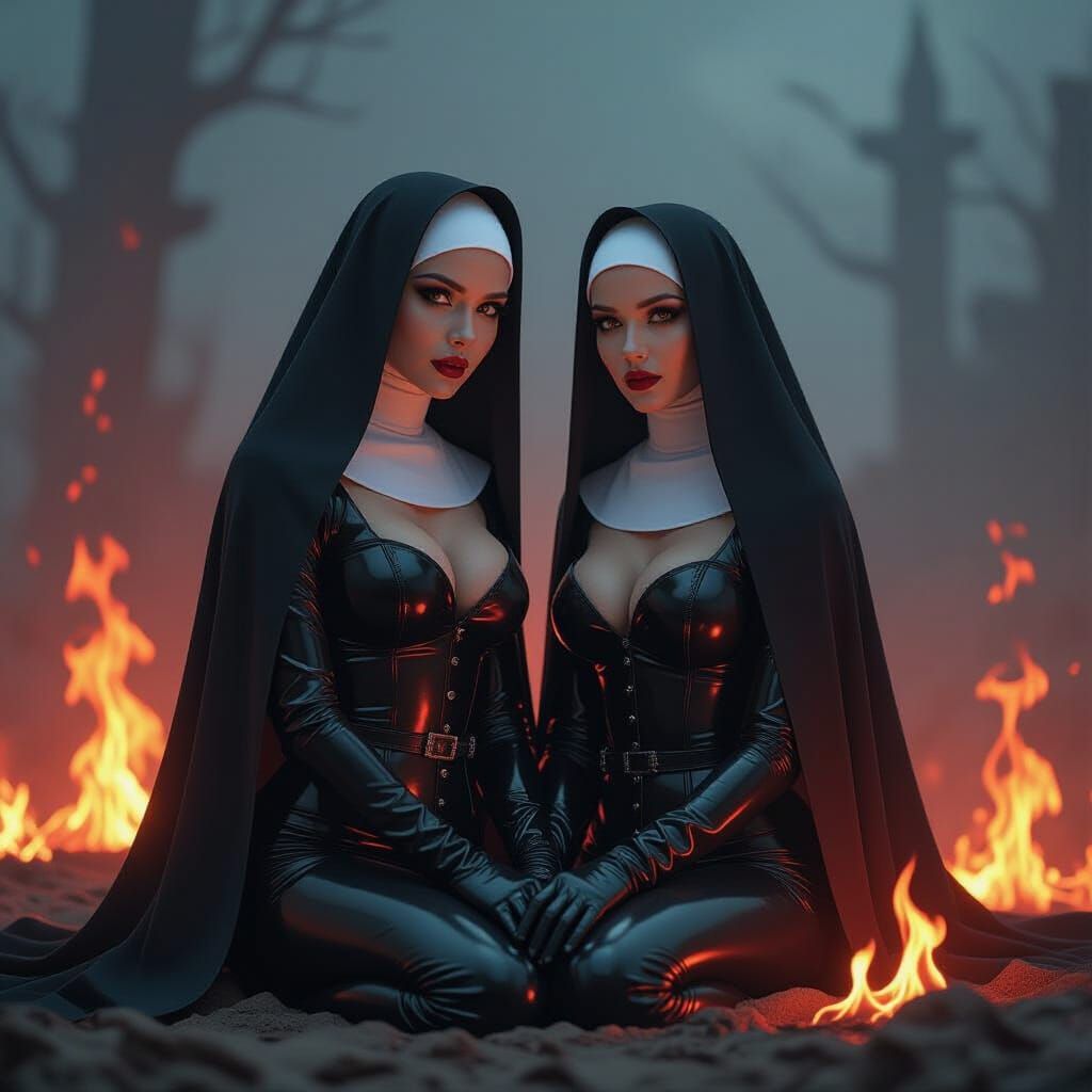 Nuns in Latex in Hell, Gothic Landscape