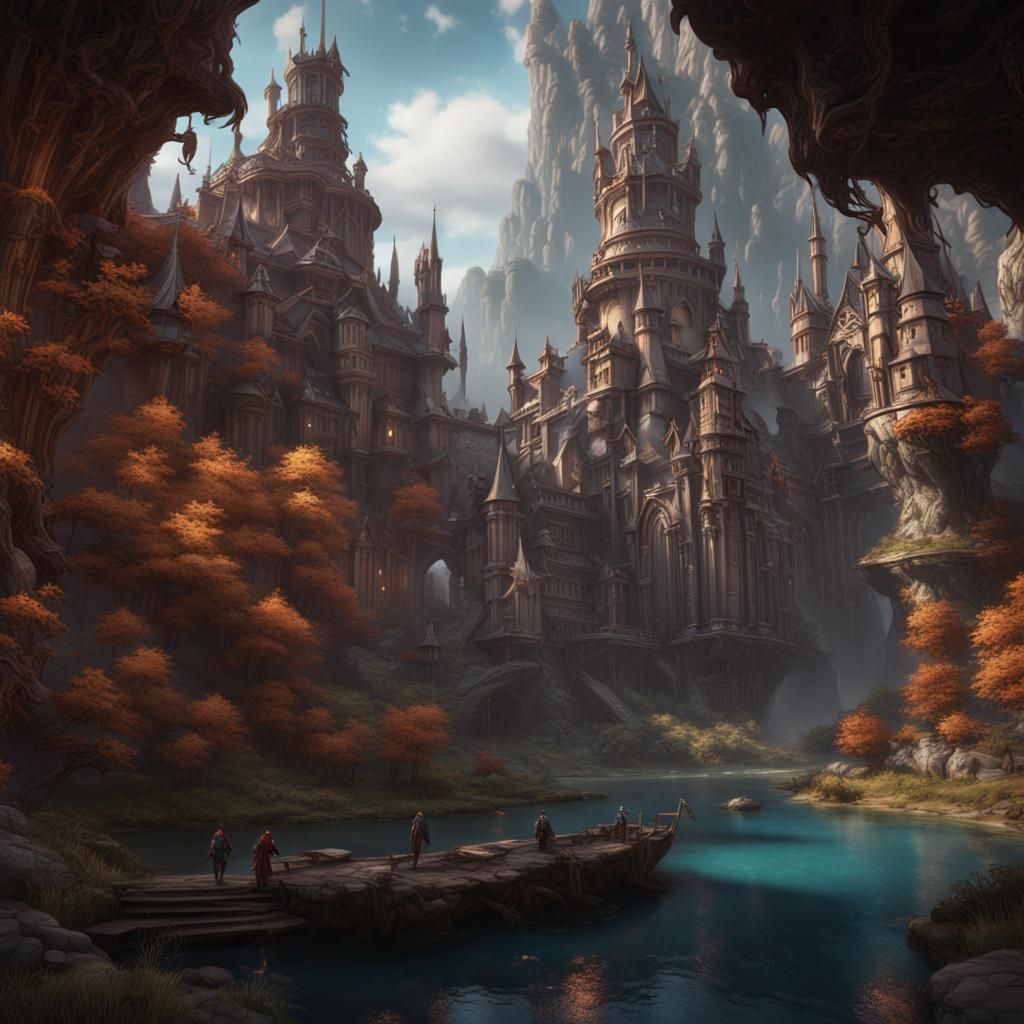 Fantastical Matte Painting: Small Boris Johnson in Detail