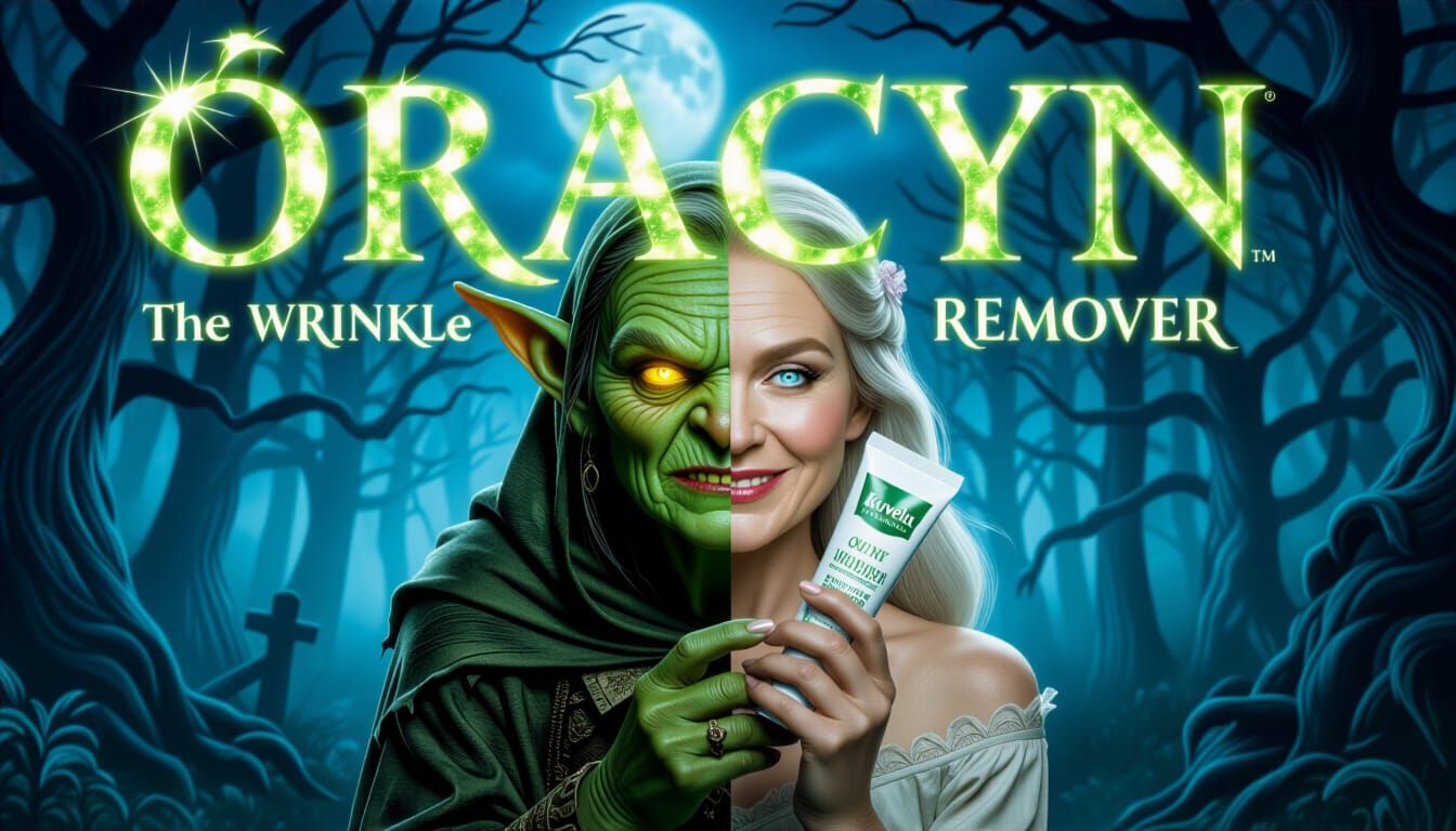 Dark Fantasy Movie Poster: Oracyn Wrinkle Remover