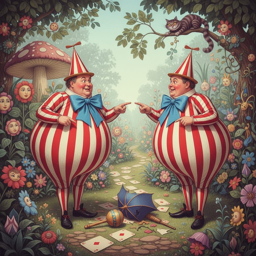Tweedle Dum and Tweedle Dee Characters