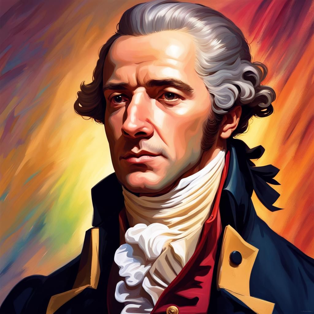 Hyperrealistic Portrait of Alexander Hamilton