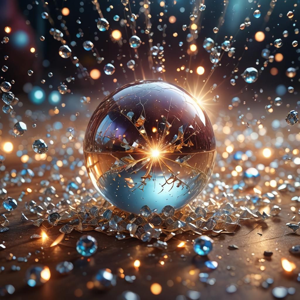 Enchanting Crystal Ball Radiating an Ethereal Glow