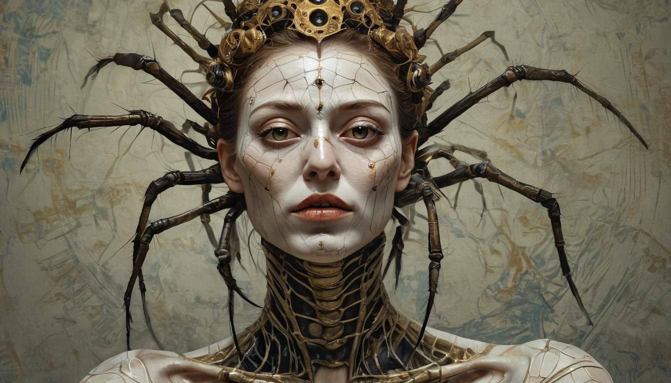 Futuristic Queen: Radiographic Hybrid in Golden Proportion