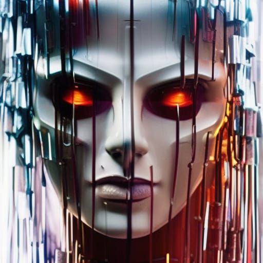 Futuristic Undead Assassin in Gritty Urban Concept Art