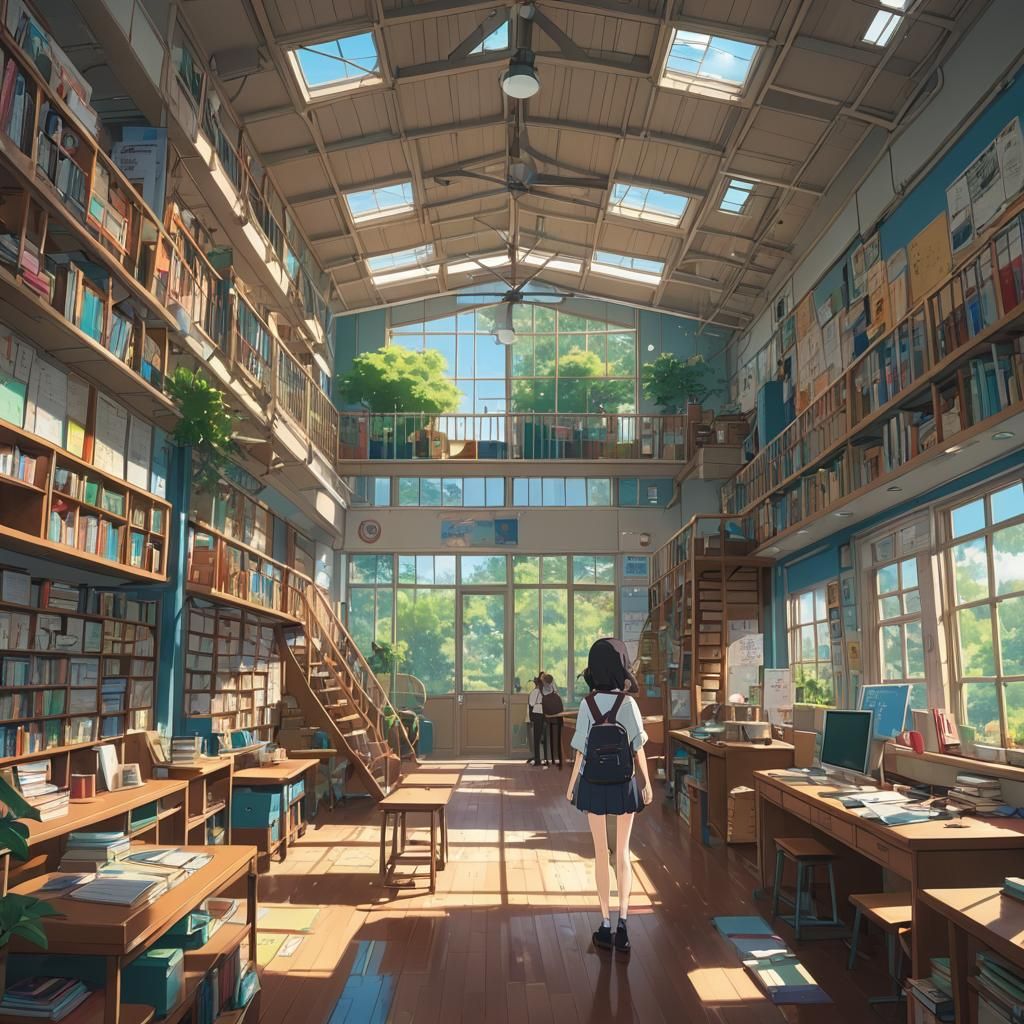 Anime Key Visual in Studio Ghibli Style