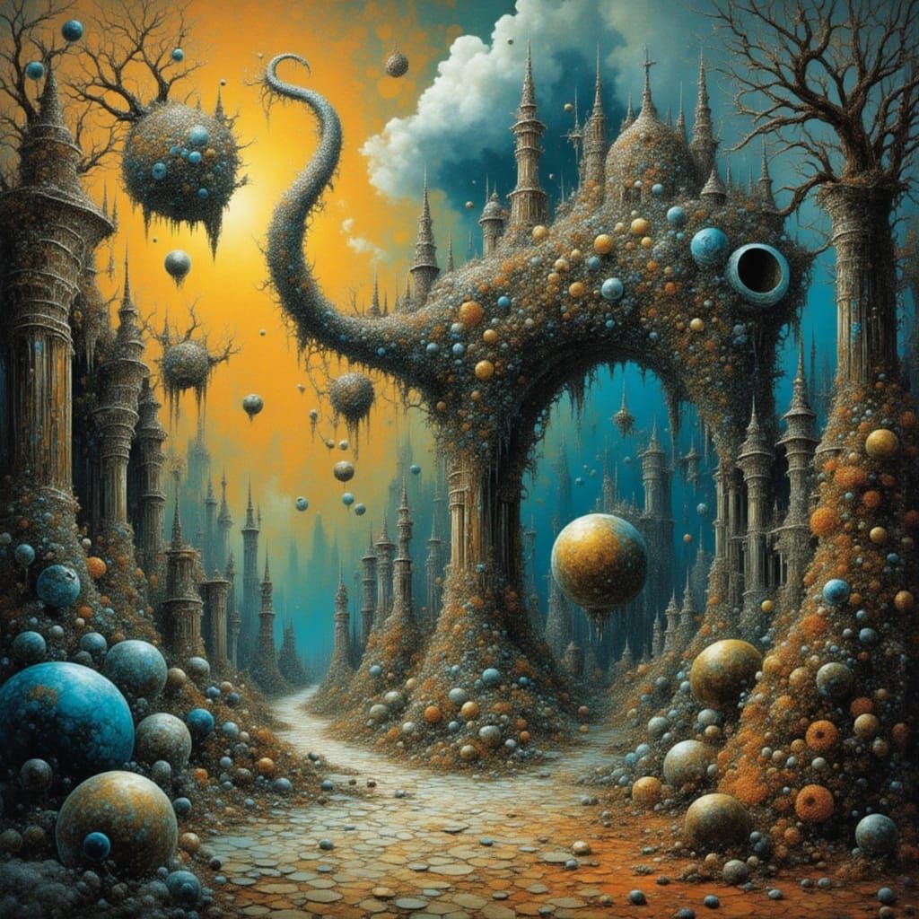 Surreal Feline Forms Emerge from Shattered Reality in Classi...