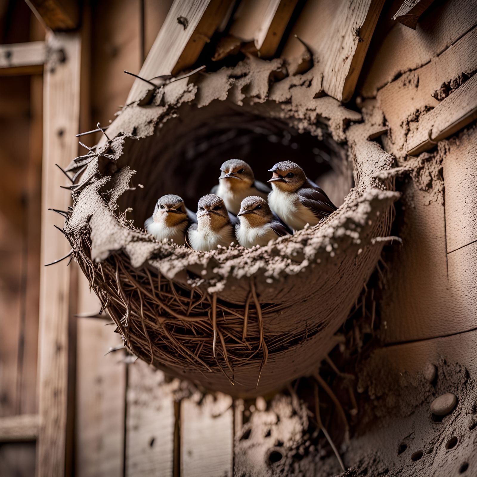 Mud Swallow Nest
