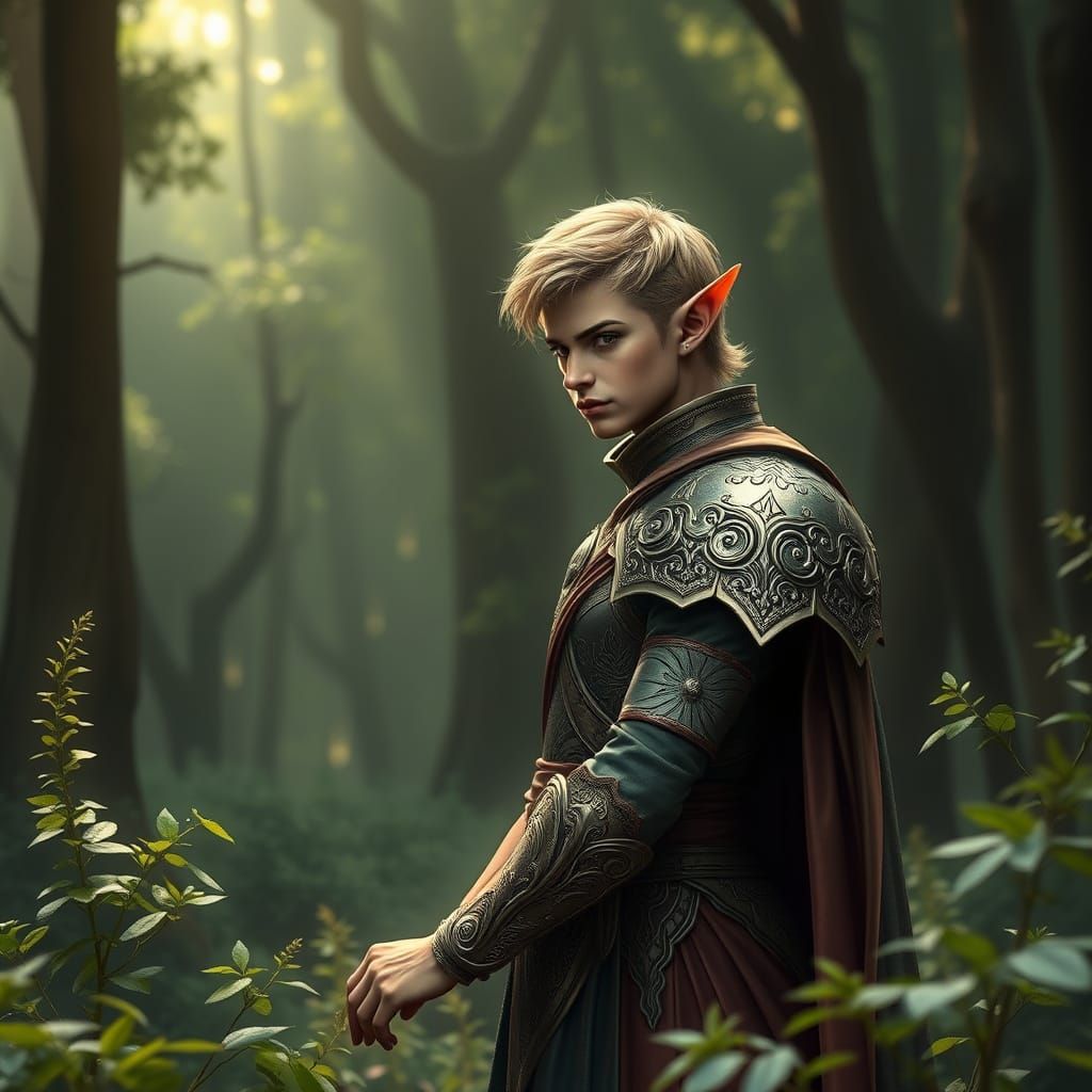 Elfo in Hyperrealist Digital Art