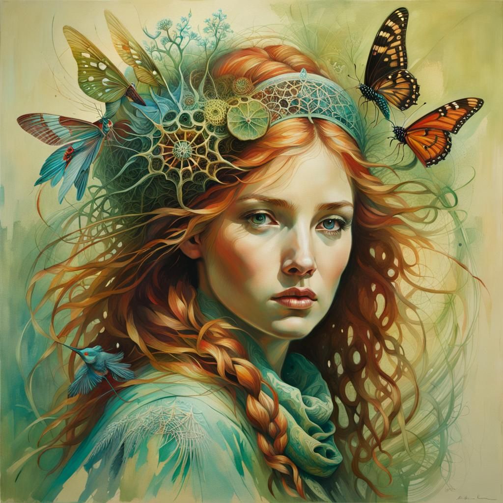 Surreal Biomorphic Forms in Vibrant Colors