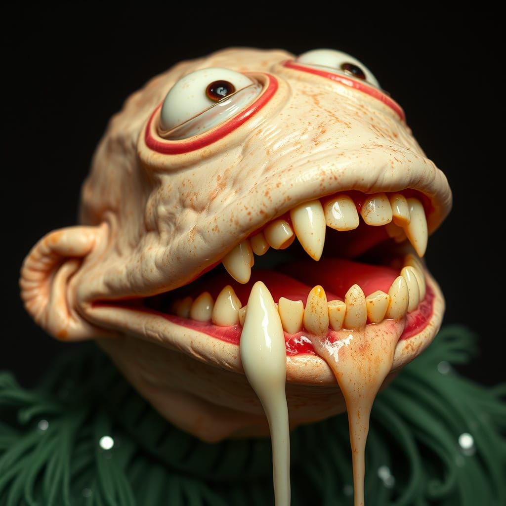 Grotesque Muppet in Macabre Disguise