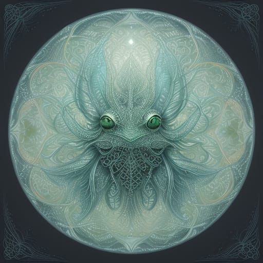 Surreal Frog in a Dreamy Atmosphere