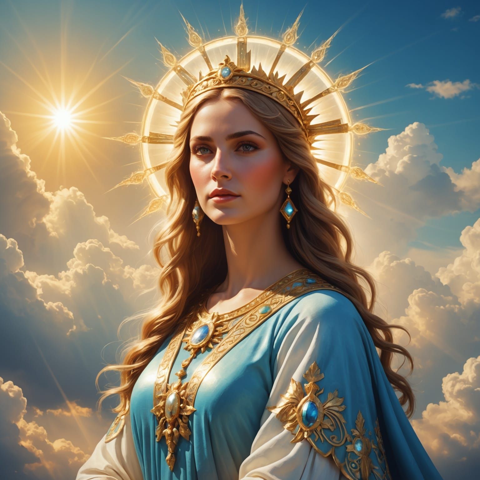 Serbian Goddess Vera in Divine Light