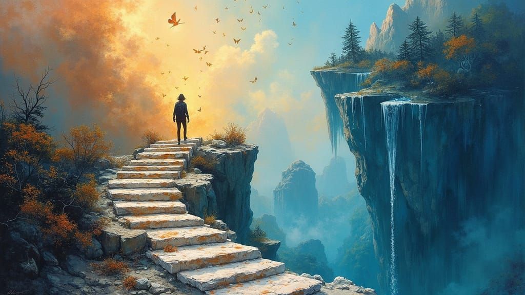 Ascent Through Gravity's Rebellion: Crystalline Stairway