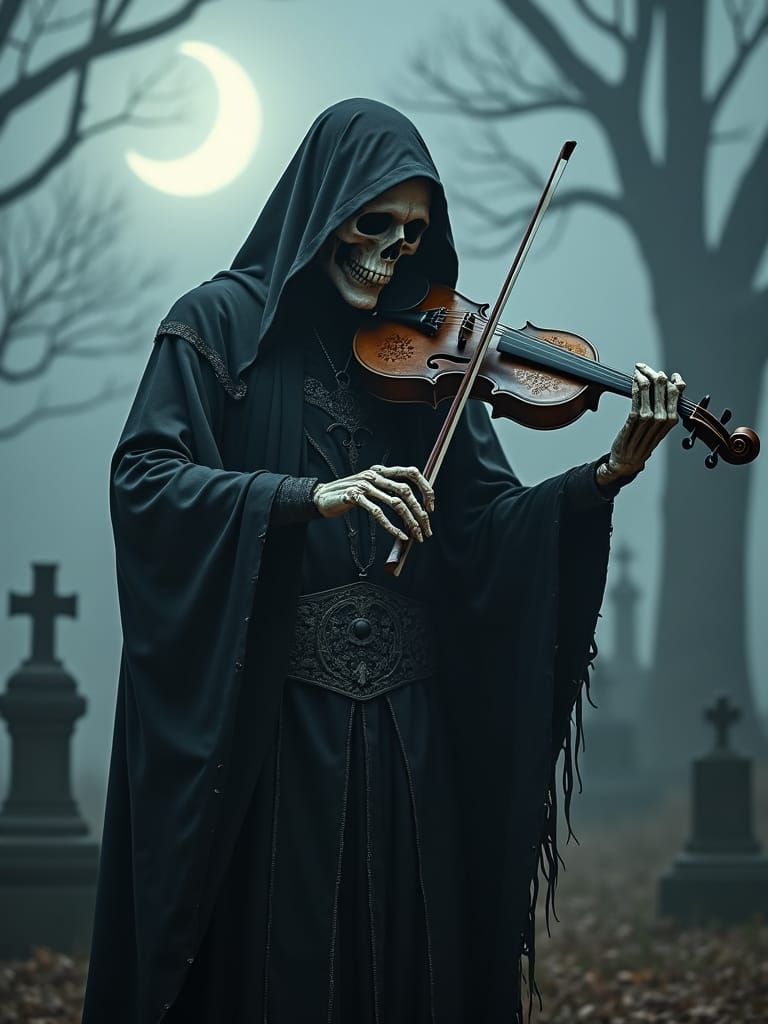 Grim Reaper's Victorian Graveyard Serenade