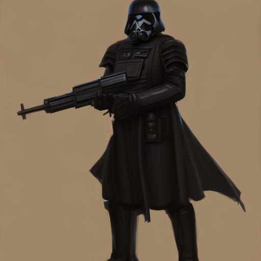 Gothic Dystopian Imperial Guard Concept Art