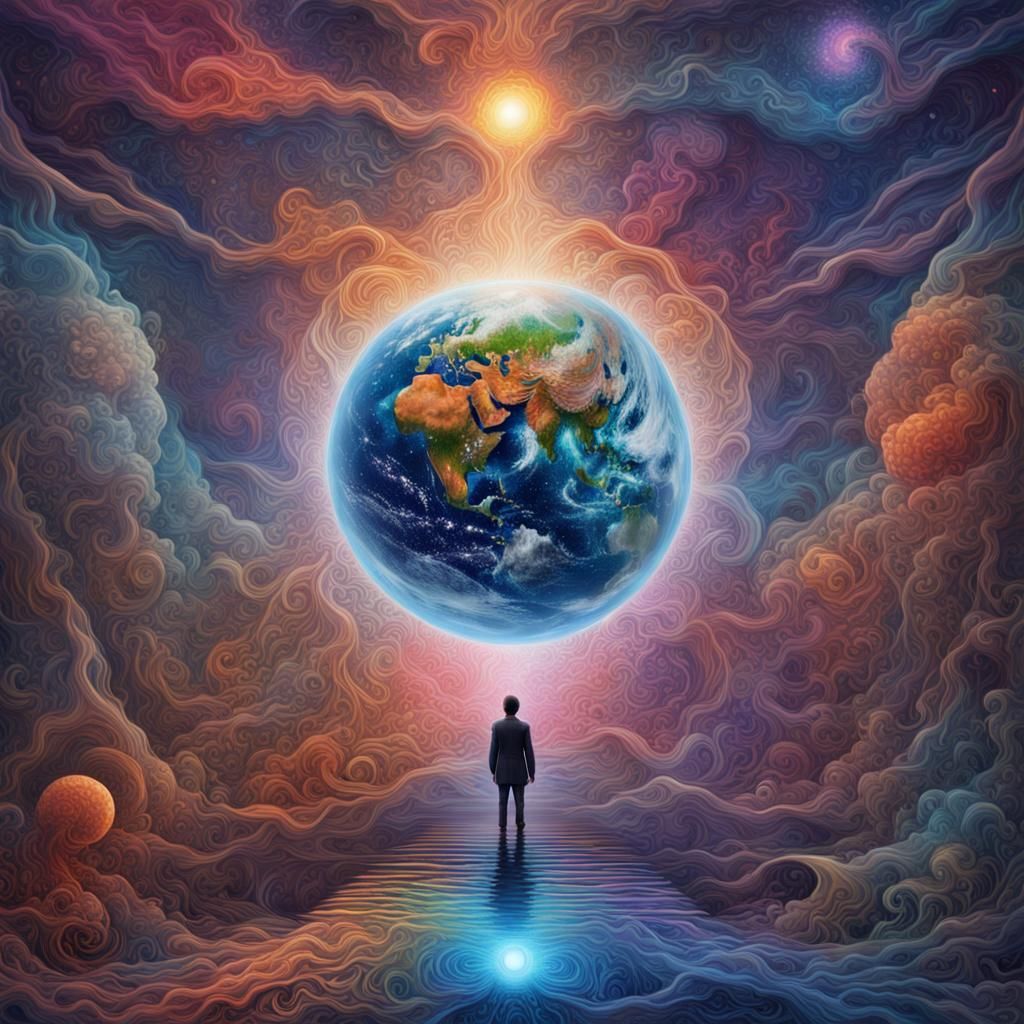 Cosmic Chaos: A World Engulfed in Darkness