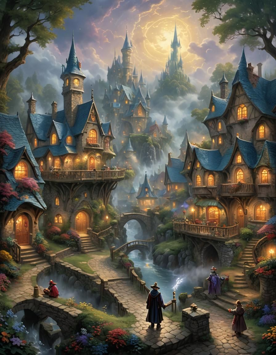 Humorous Wizardry: Mending Buttcrack in Ethereal Fantasy