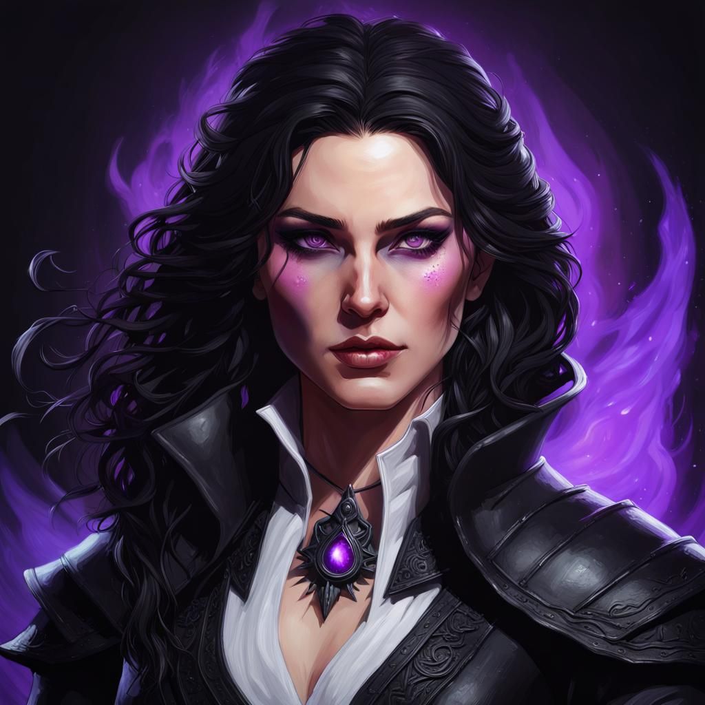 Yennefer of Vengerberg Portrait: Powerful Sorceress of Aretu...