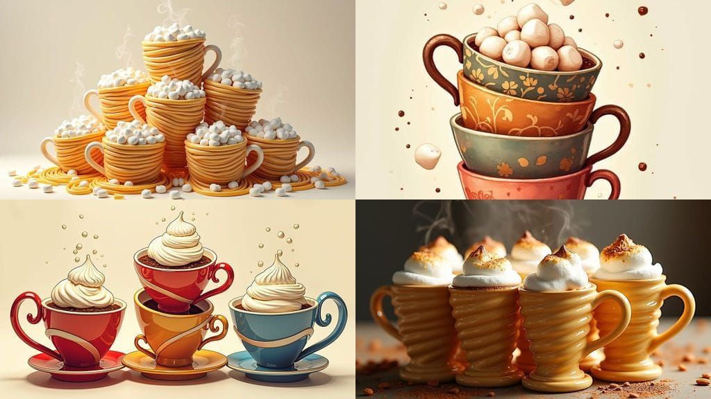 Coffee Cup Spaghetti in a Bowl