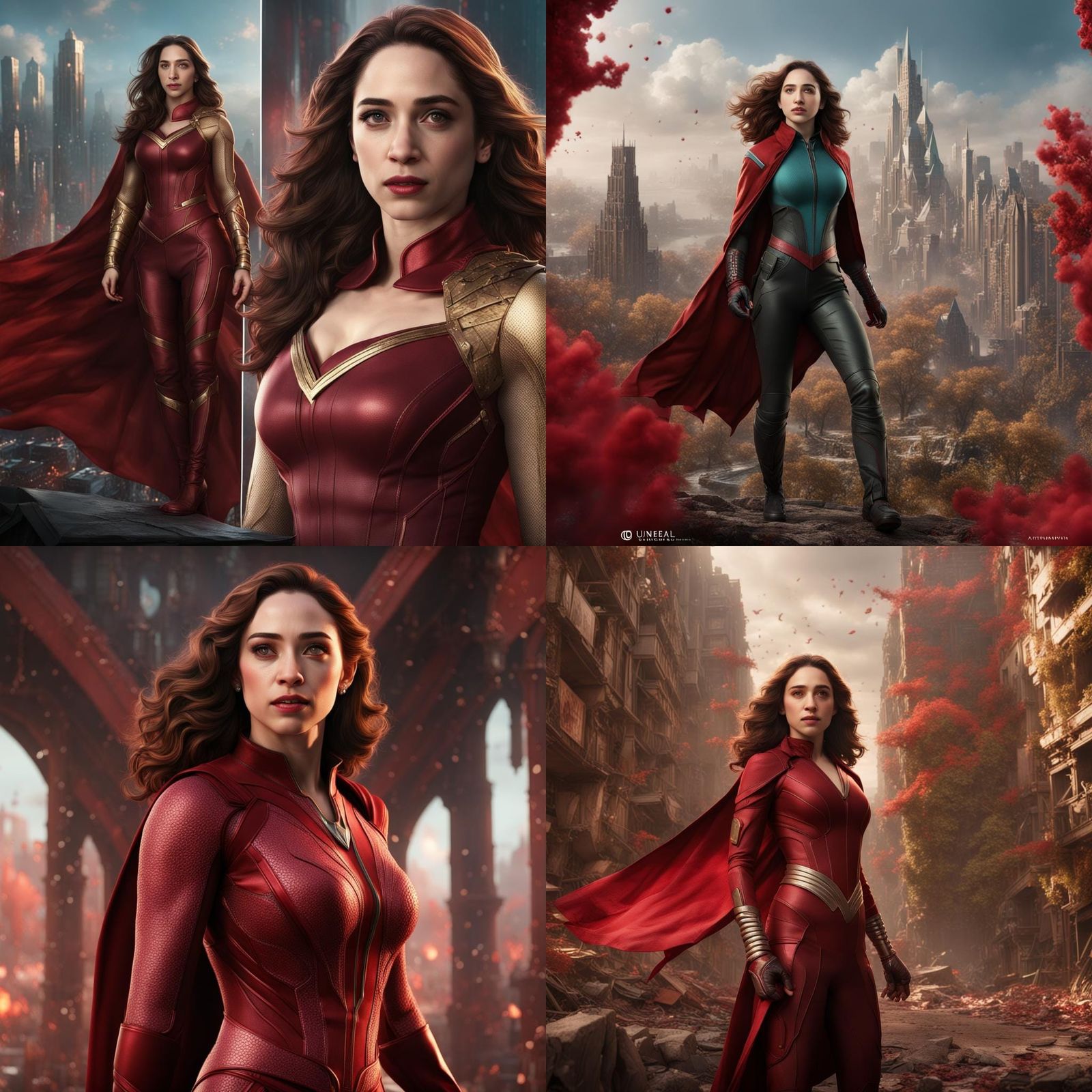 Tamanna Bhatia as Wanda Maximoff: Detailed Matte Painting