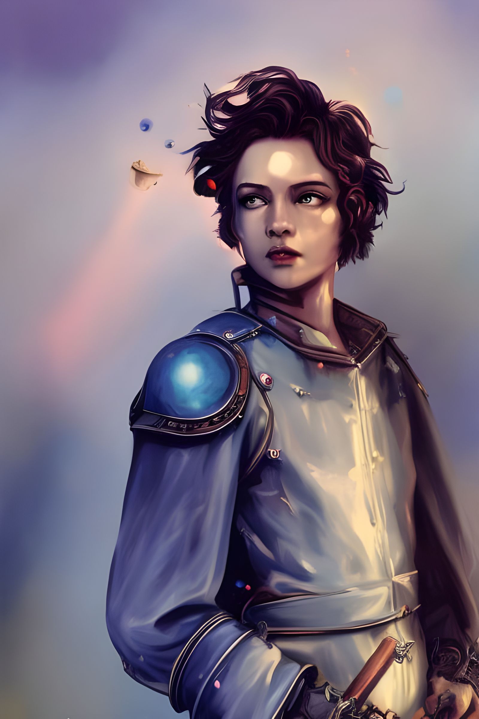 Punk Knight in Shining Armor Vintage Poster