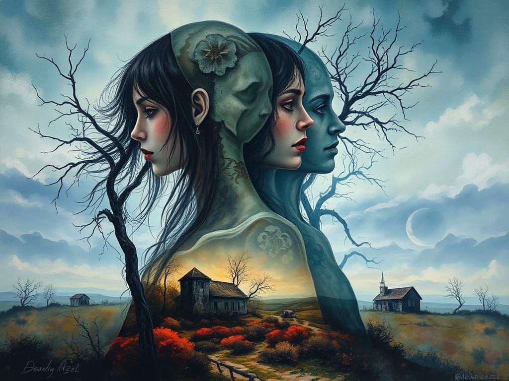 Ghostly Figures in Abandoned Landscapes