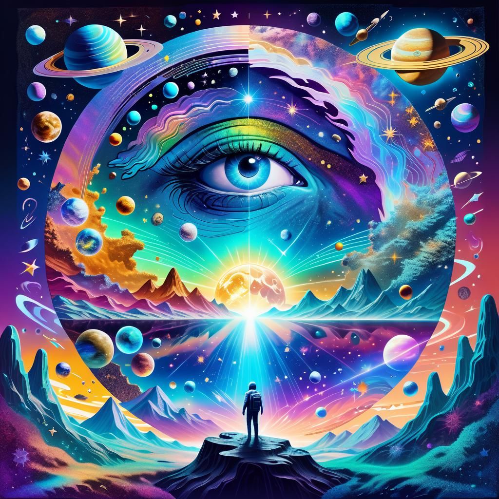 Iridescent Cosmic Universe by Pablo Amaringo, 8K