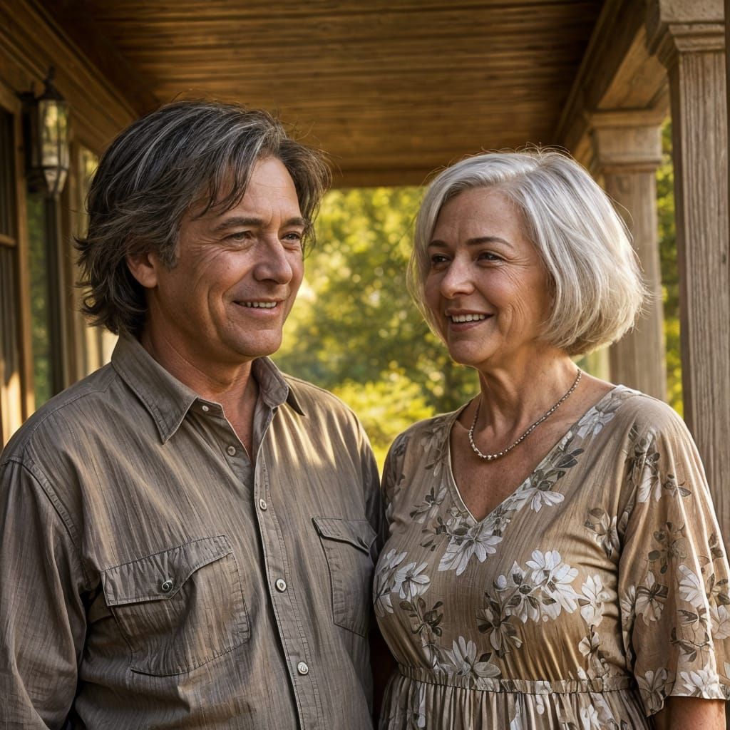 Warm Realism: First Meeting in Impressionist Style