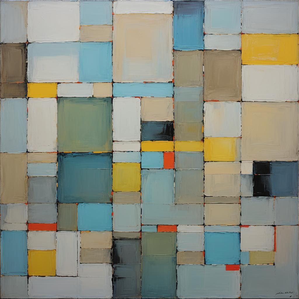 Abstract Gradient Art with Neon Accents