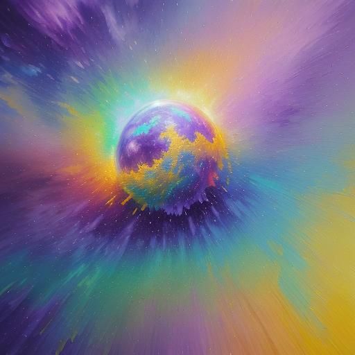 Rainbow Parchment Scroll in Graffiti Art Style