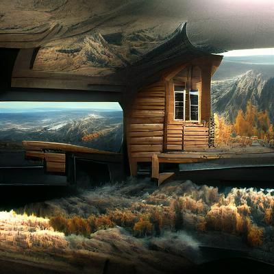 Detailed Matte Painting of a Cabin