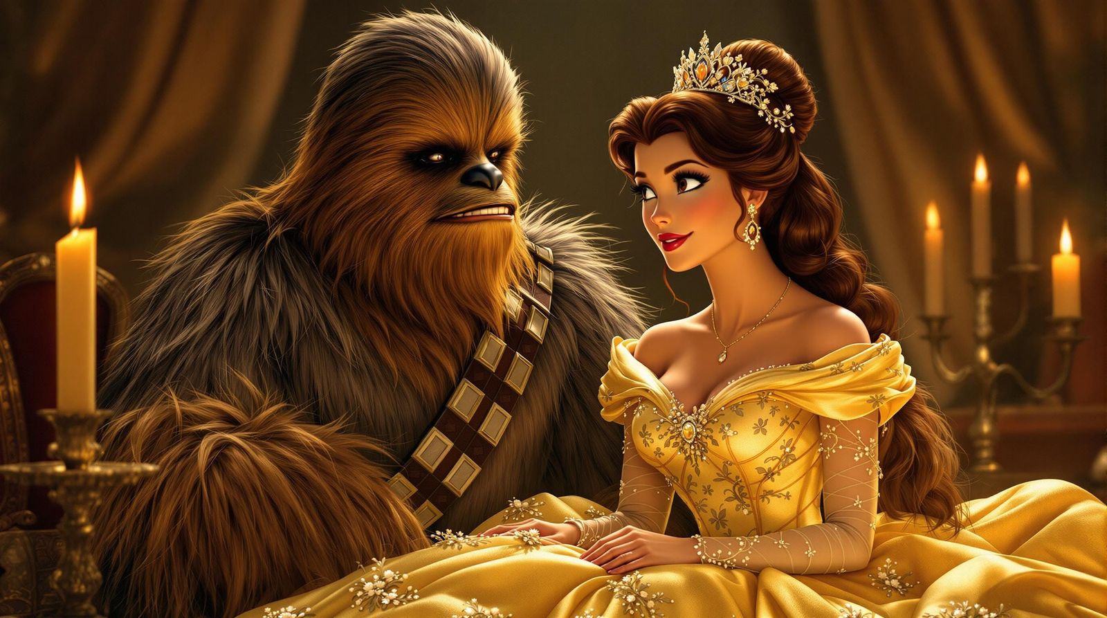 Belle and Chewbacca in Intimate Portraiture