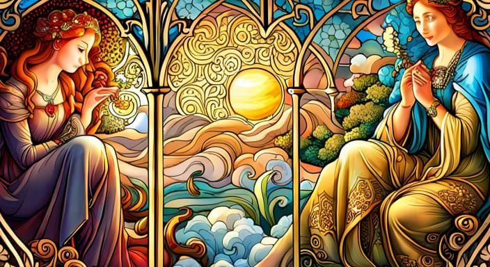 Hesperides and Nyx {Sunset and Night} Short Bake