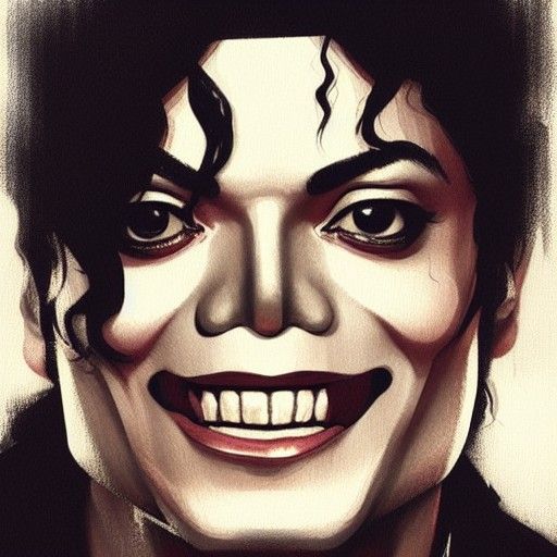 Michael Jackson Smiling in Sinister Style