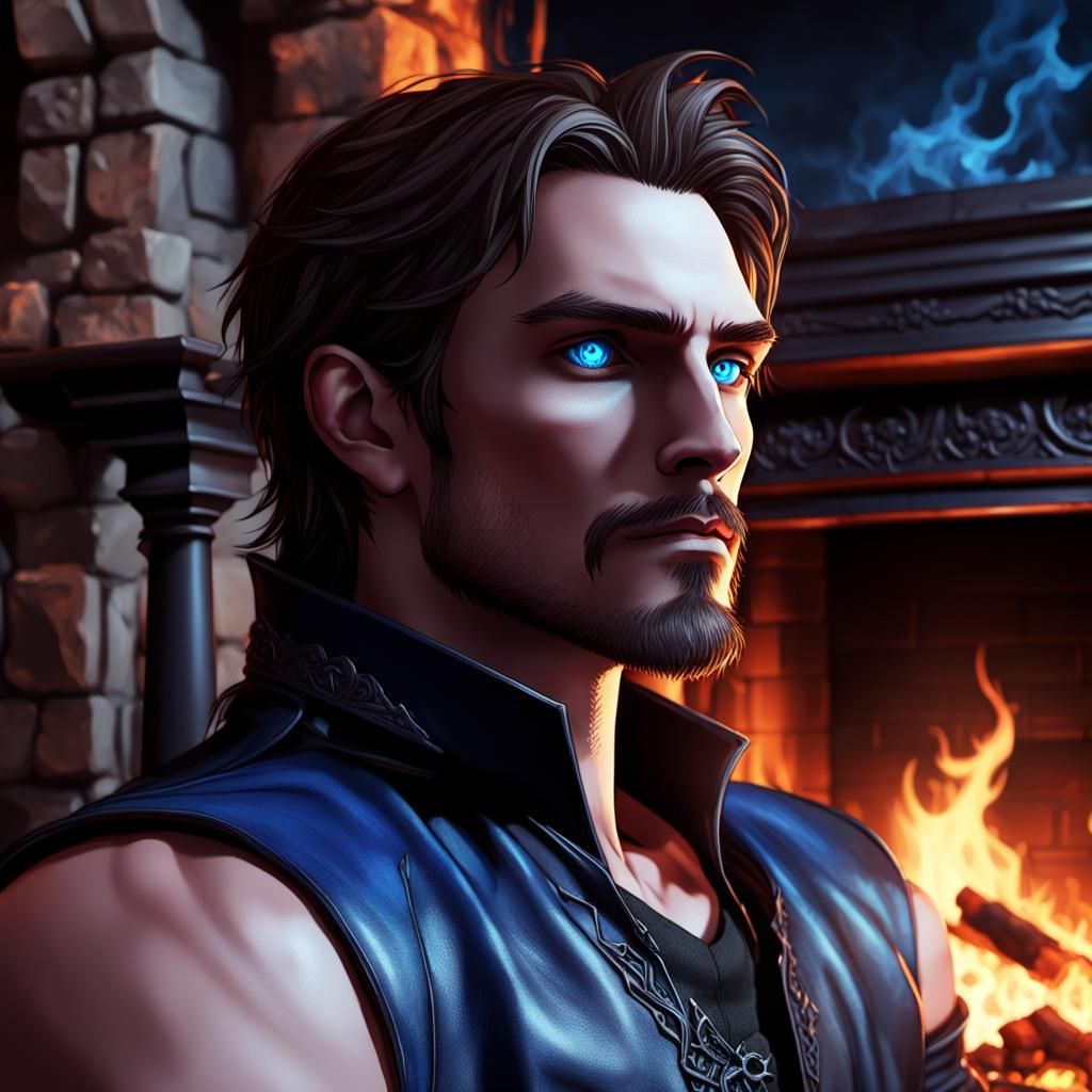 Vampire Reaper in Dark Fantasy Anime Style