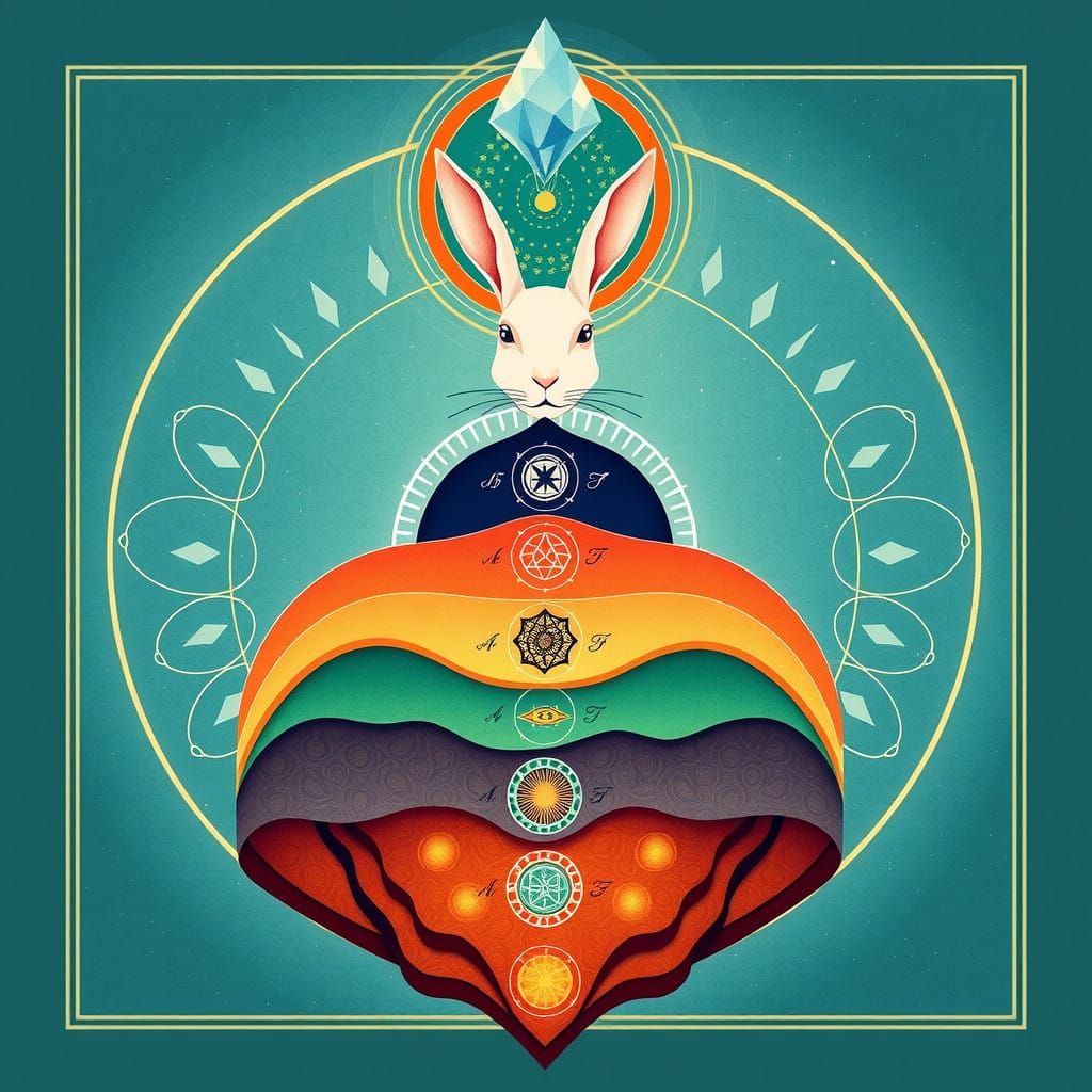 Effortless Focus and Spontaneity Guide the White Rabbit's Pa...