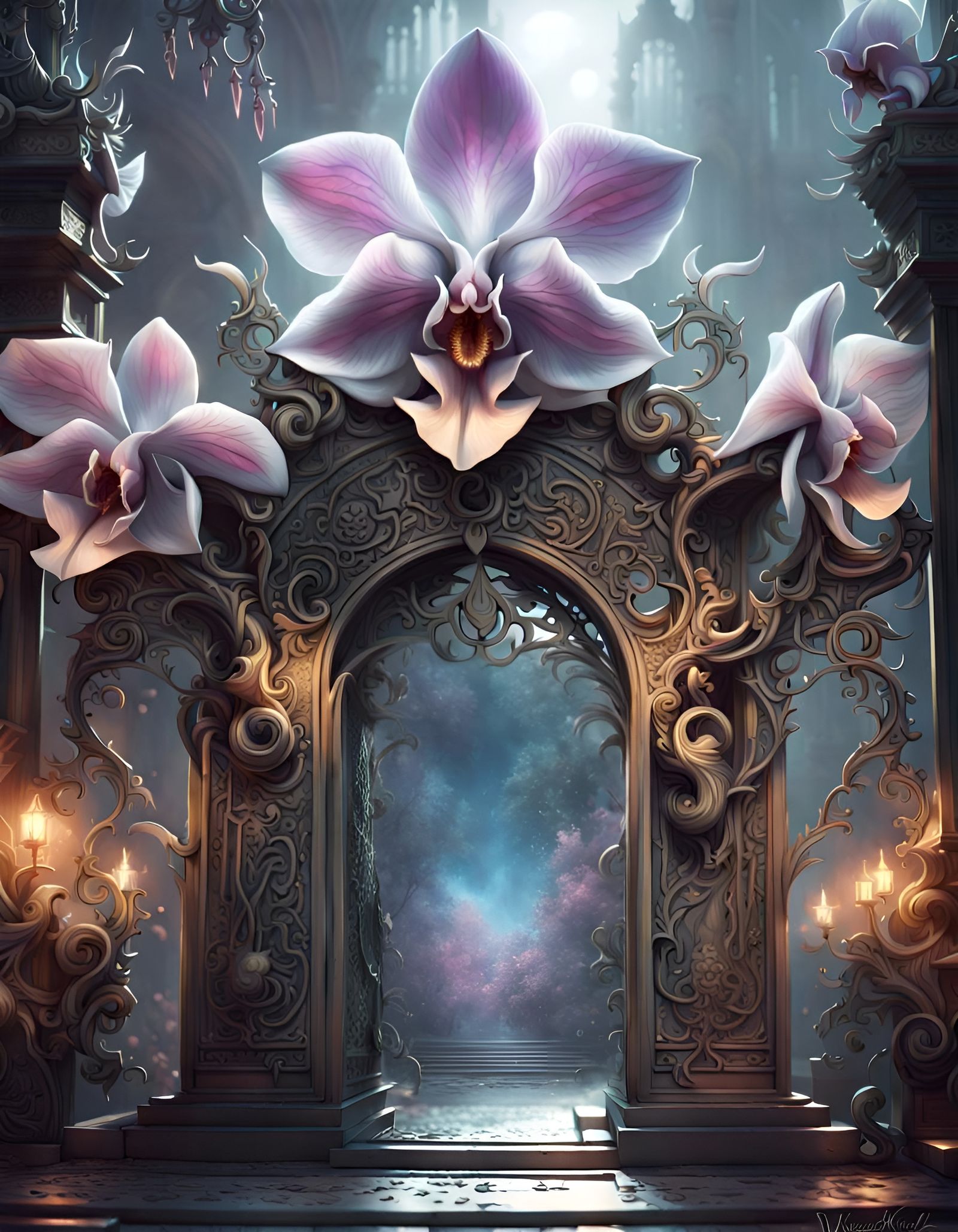 Magic Silver Orchid Gateway to Another Dimension