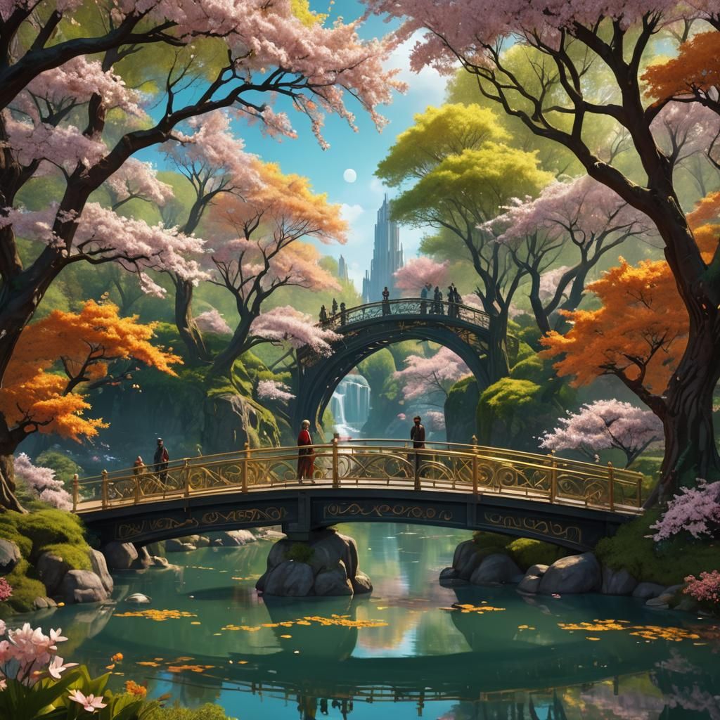 Bridge Between Worlds: Fantasy Concept Art in 8K