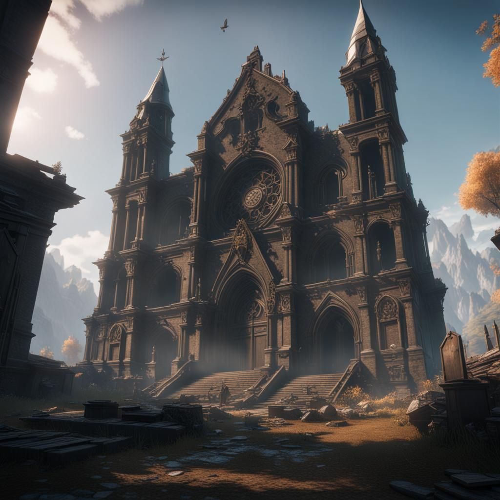 Epic 3D Render: Rest in Peace in 8K