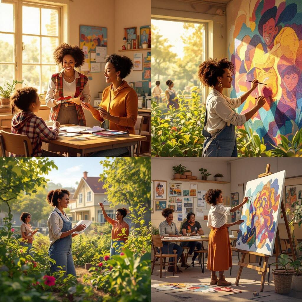 Empowered Women Shaping Their World: Creators, Nurturers, Ch...