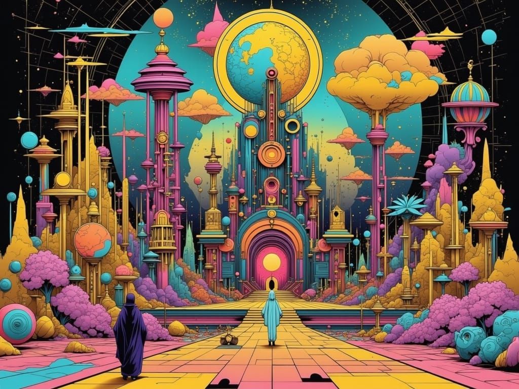 Utopian Realm of Yesod: Surreal Symbolic Architecture