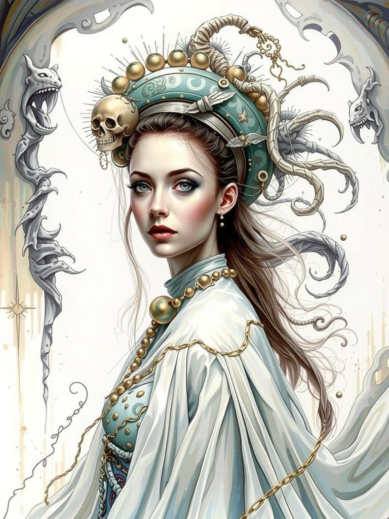 Surreal Whimsy: A Young Woman's Unpredictable Fashion Statem...