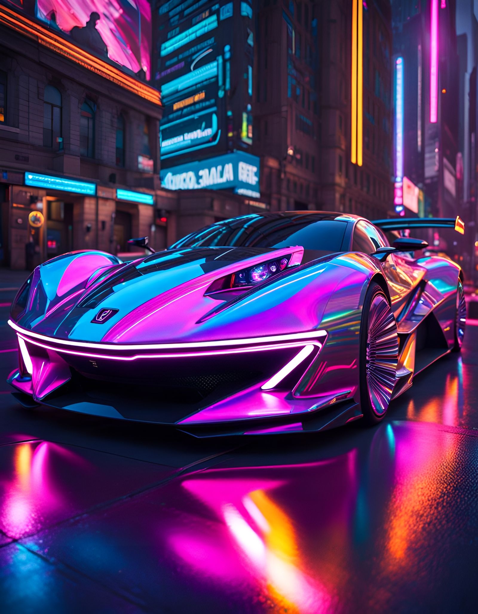 Holographic Sports Car