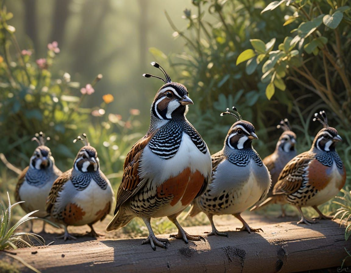 Vibrant Quail Serenade in Harmony