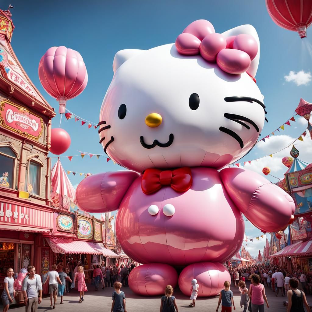 Hello Kitty carnival balloon