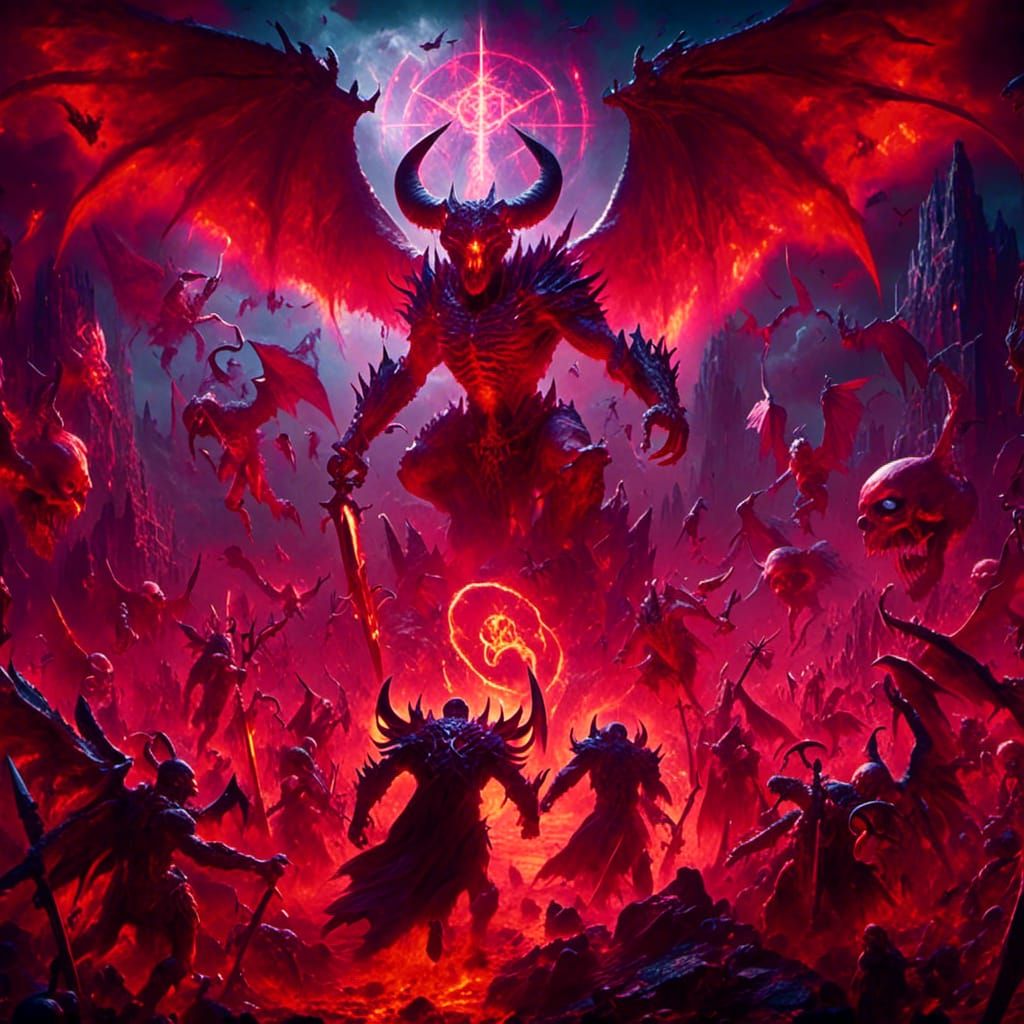 Dragon Attack: Hyperdetailed Dark Fantasy Concept Art